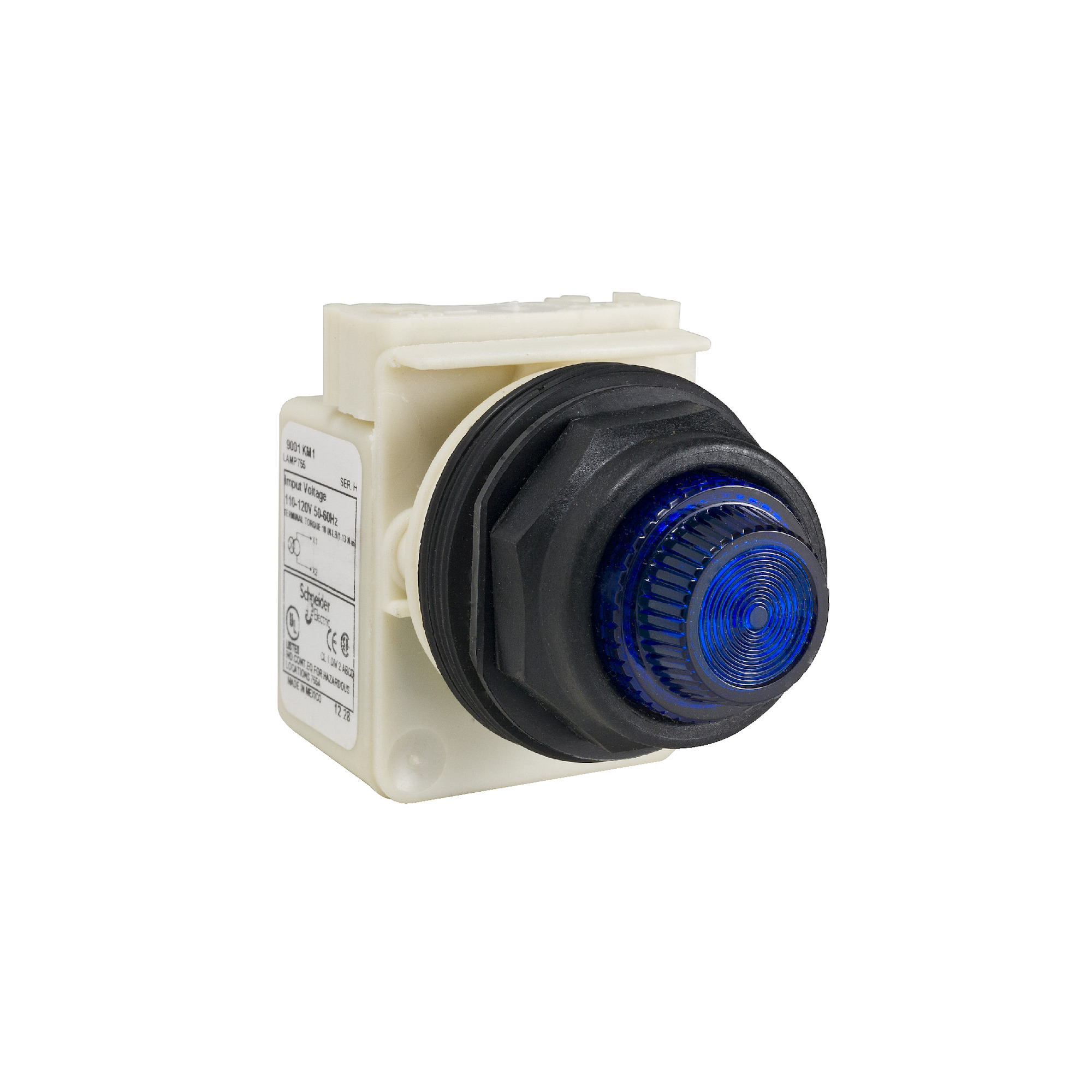 9001SKP35LLL31 Harmony Type SK Corrosion-Resistant Standard Pilot Light, 24 to 28 V AC/DC, 0.28 VA, Fresnel Lens, Panel Mount