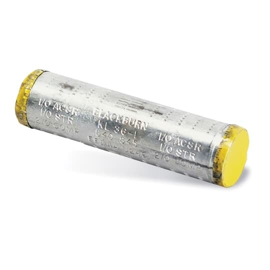 KL67-1 Blackburn KL Series Non-Insulated Service Entrance Splice, 2/0 to 4/0 AWG ACSR/Compact/Stranded Conductor, Die Code: 840, 3-1/2 in L, Aluminum