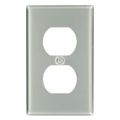 83003 Standard Size Traditional Wall Plate, 1 Gangs, 2-3/4 in W x 4-1/2 in H, Aluminum