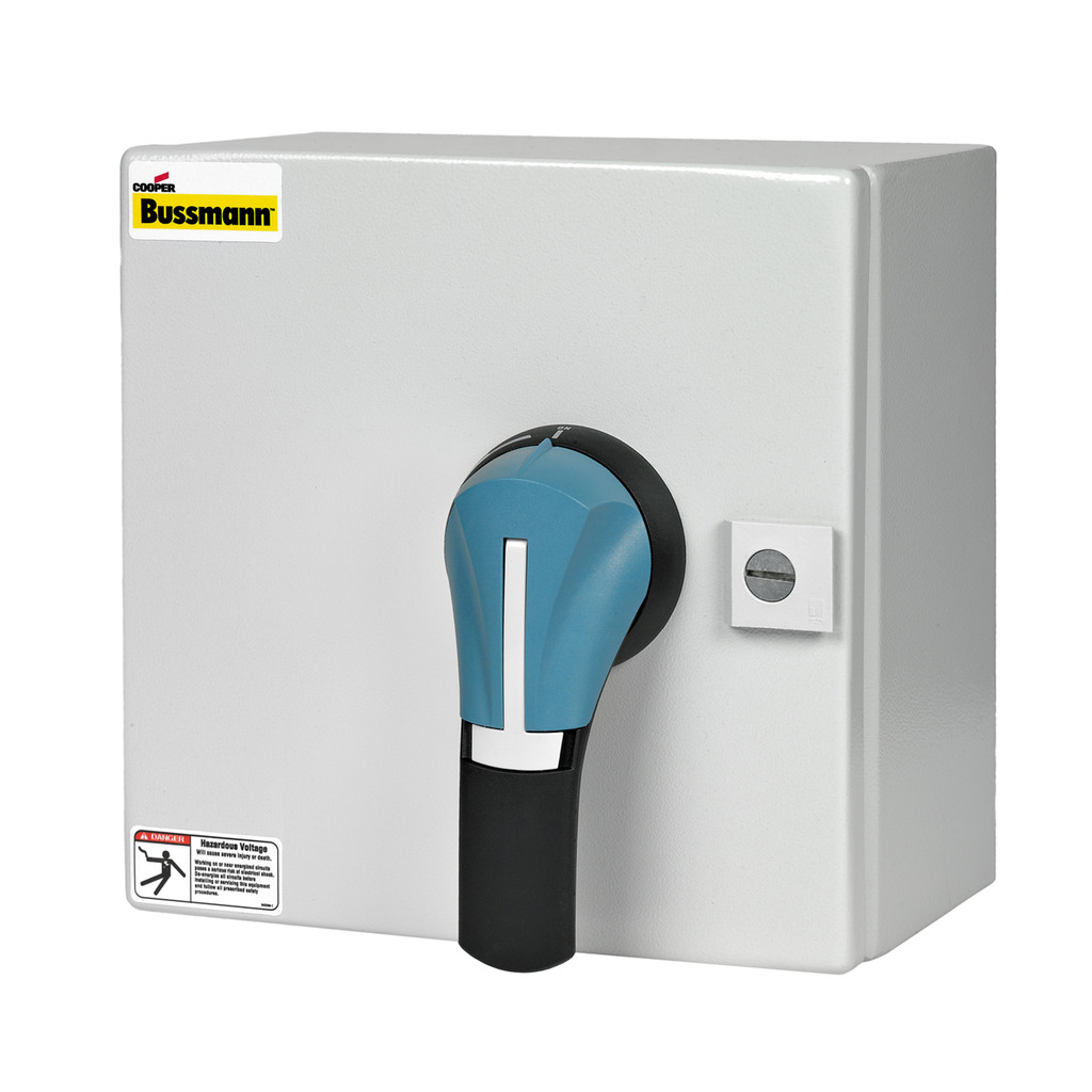 ER4-25N3PB Non-Fused Enclosed Rotary Disconnect Switch, 600 V AC, 25 A, 20 hp, 3 Poles