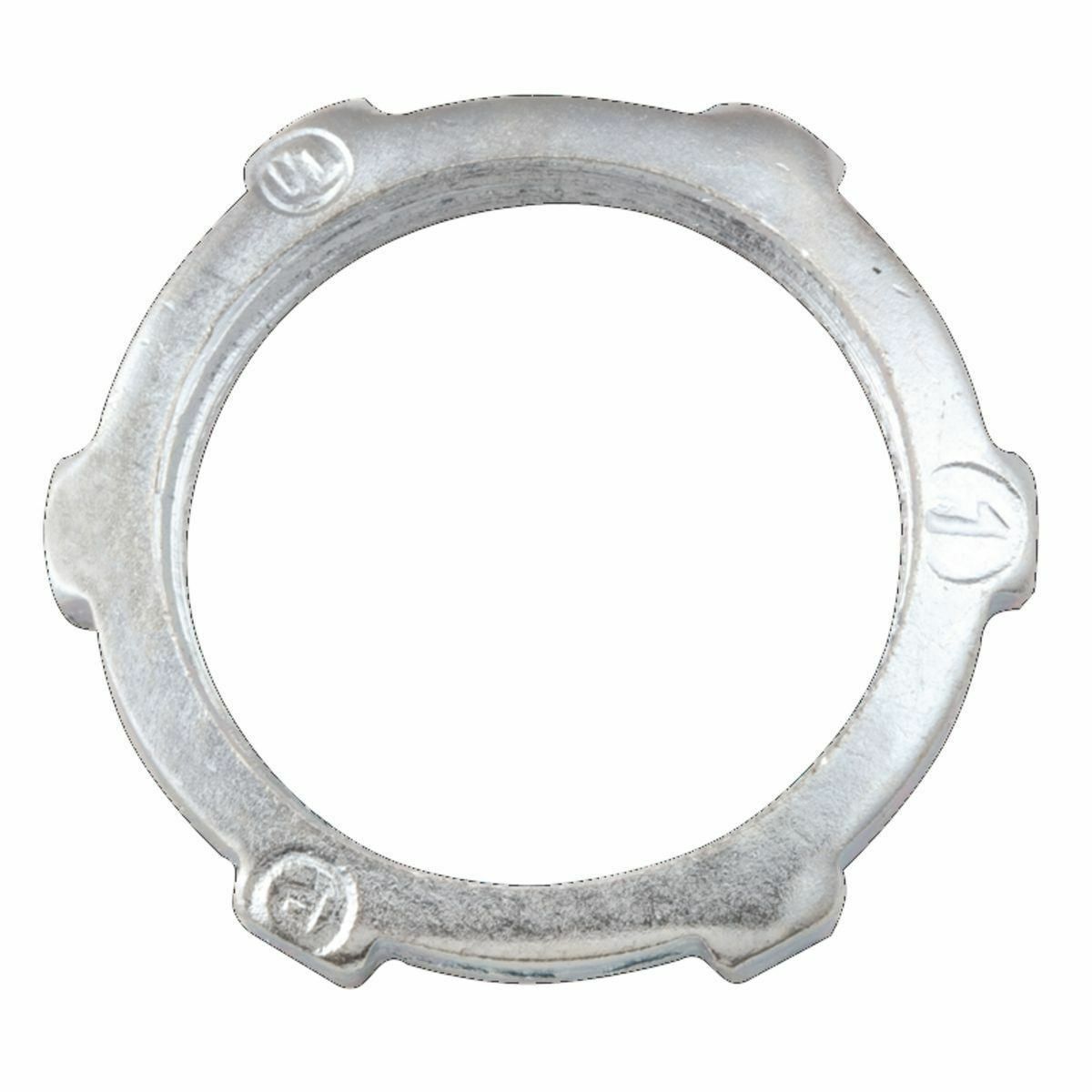 1005 Conduit Locknut, 1-1/4 in, For Use With IMC/Rigid Conduit, Steel, Electro-Plated Zinc