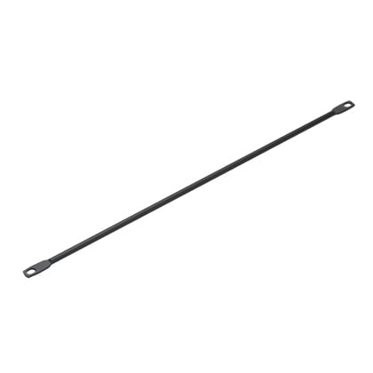SRBS19BL-XY Straight Strain Relief Bar, 19 in W x 0.24 in D, Rack Mount, Steel, Black, For Use With Patch Panel