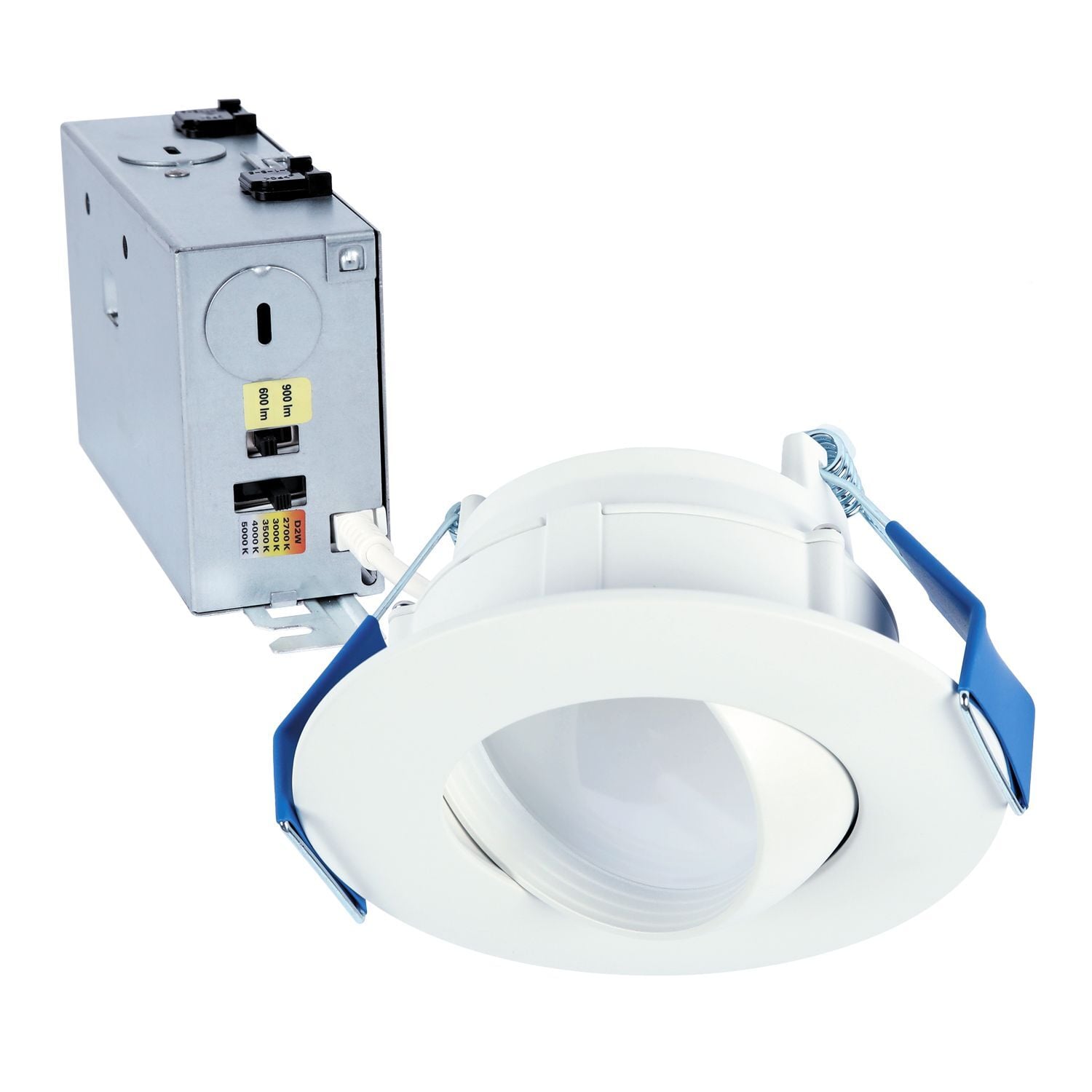 RA4LS9FSD2W1EWHDM Halo RA Adjustable Recessed Canless Downlight, LED Lamp, 9.3 W Fixture, 120 V