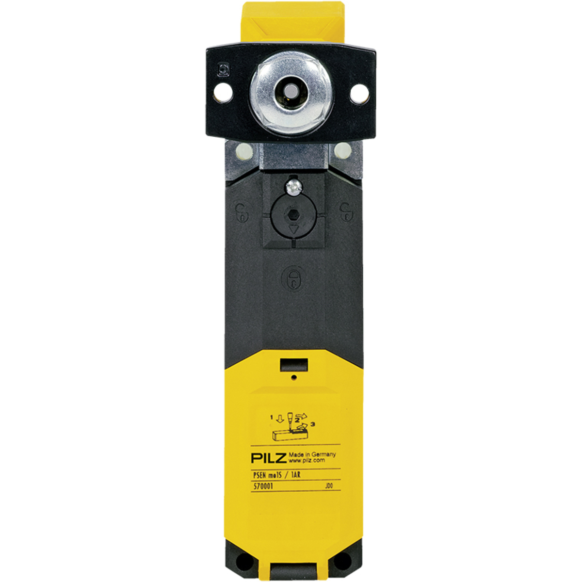 Safety Gate System with Guard Locking with Radius Actuator, Interlocking Principle Spring Force, 2 n/o, 2 n/c, 24 V AC/DC