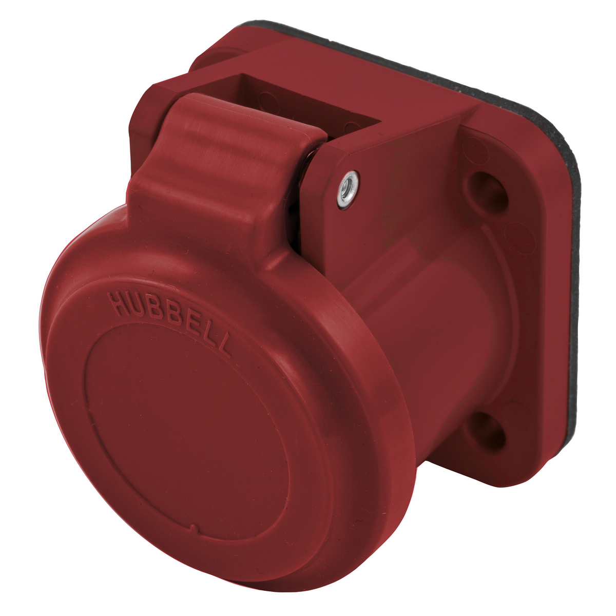 HBLNCAR 16 Series 1-Device Non-Metallic Weatherproof Surface Mount Protective Lift Cover, #1, For Use With 300/400 A, 600 V AC/250 V DC 1-Pole and Temporary Power Device, Nylon/PBT, Red