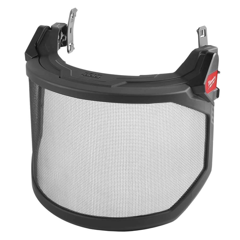 48-73-1430 Full Face Shield, For Use With Safety Helmets and Hard Hats, Black/Gray Visor, Stainless Steel Visor, 9.5 in H x 10 in W