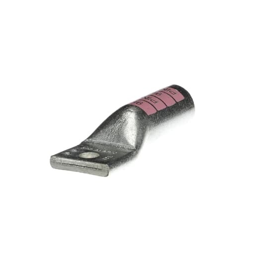 60171 Color-Keyed 1-Hole Non-Insulated Compression Lug, 500 kcmil Aluminum/Copper Conductor, Die Code: 99H, 1/2 in Stud, Aluminum