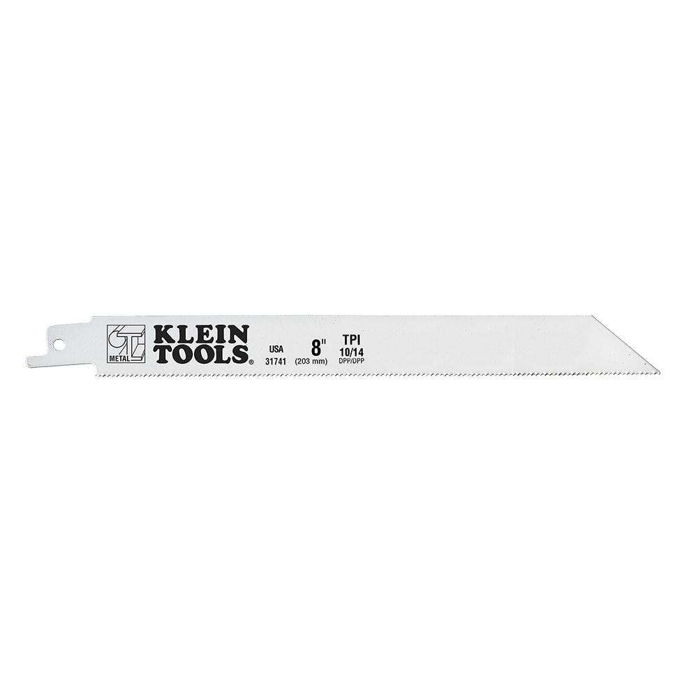 31741 Reciprocating Saw Blade, 11-1/8 in L x 3/4 in W, 10/14, Composite Bi-Metal Body, Universal/Toothed Edge Tang