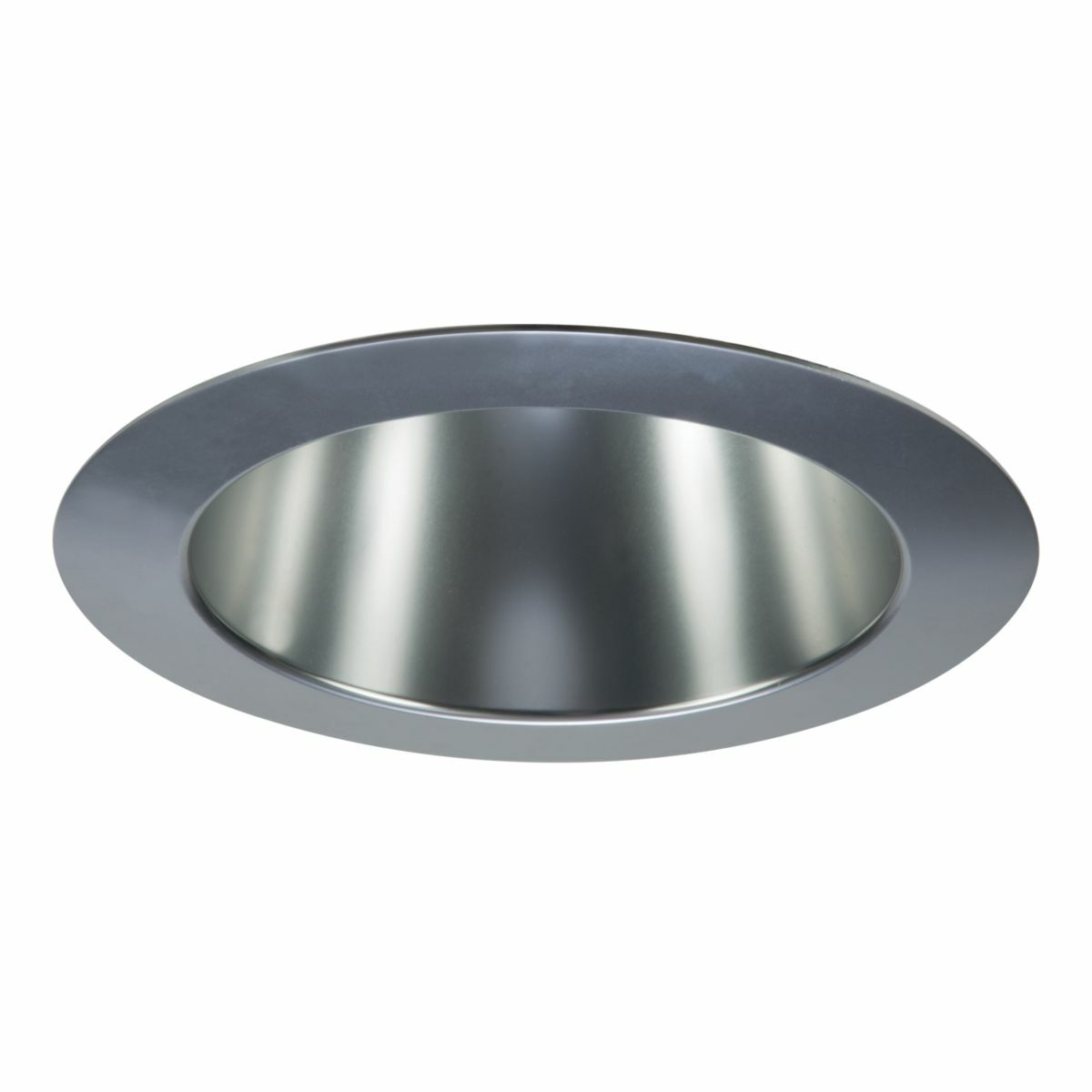 41MDC Halo Commericial 60 deg Beam Angle Circle Medium Distribution Conical Reflector With Standard Polished Flange, 4 in ID x 6.12 in OD, LED Lamp, For Use With HC4 Series Regressed Lens Downlight, Aluminum