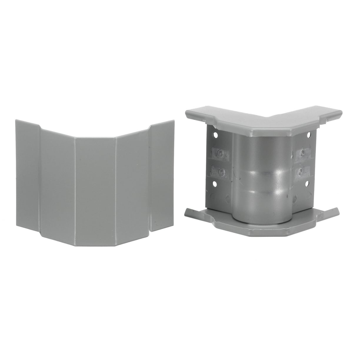 HBL4718GY 69270 1-RU Flat Large Radius Standard Undivided External Elbow, 90 deg Bend, 1-1/4 in Bend Radius, Plastic/Steel