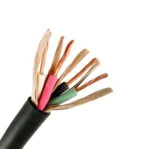 SJOOW/SJOW Cable, 10 AWG, 4 Conductors, Black, 1000 Foot Reel