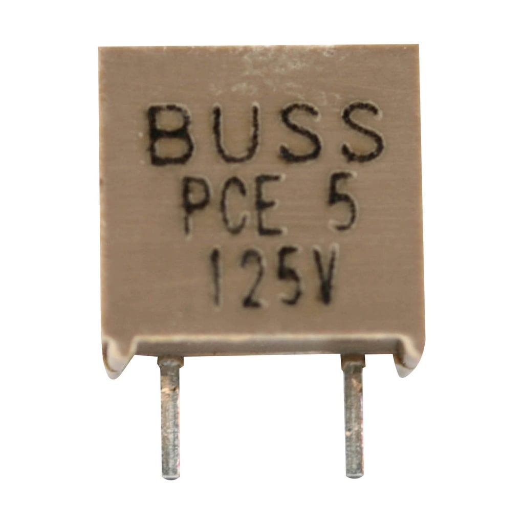 PCE-5-R PCE Subminiature Fast Acting Fuse, 5 A, 125 VAC, 400 VDC, 10/300 to 1 kA Interrupt