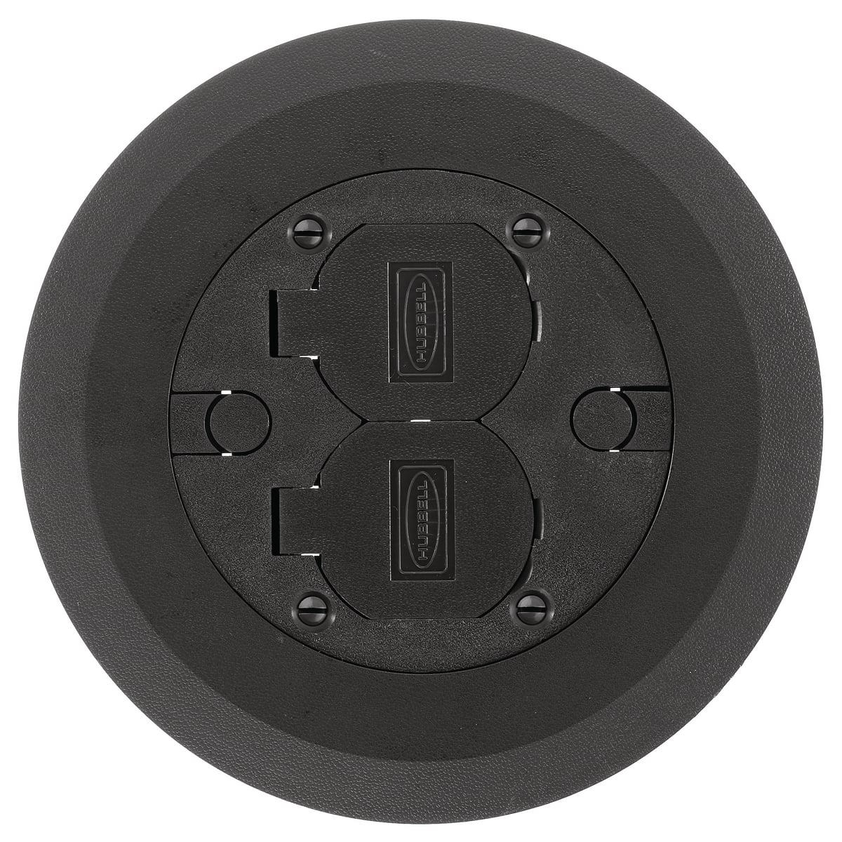 PFBCBLA Flush Style Molded Non-Metallic Standard Cover and Flange Assembly, 6-1/4 in Dia, 6-1/4 in L x 6-1/4 in W x 0.56 in D, Thermoplastic/ABS