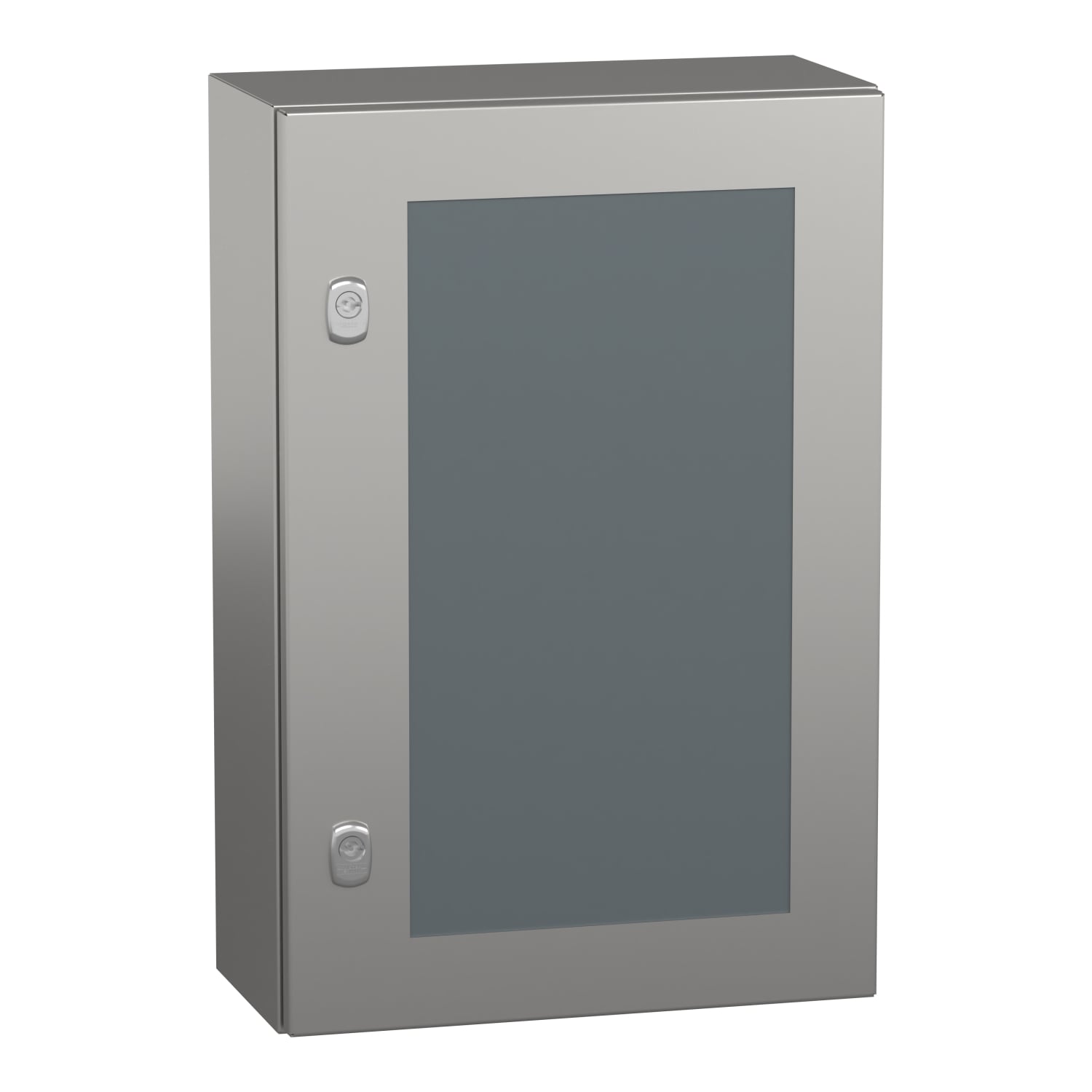 NSYS3X6420T Spacial S3X 1-Door Compact Multi-Purpose Wall Mount Enclosure, 400 mm W x 200 mm D x 600 mm H, 304L Stainless Steel/Zamak/Securit Glass