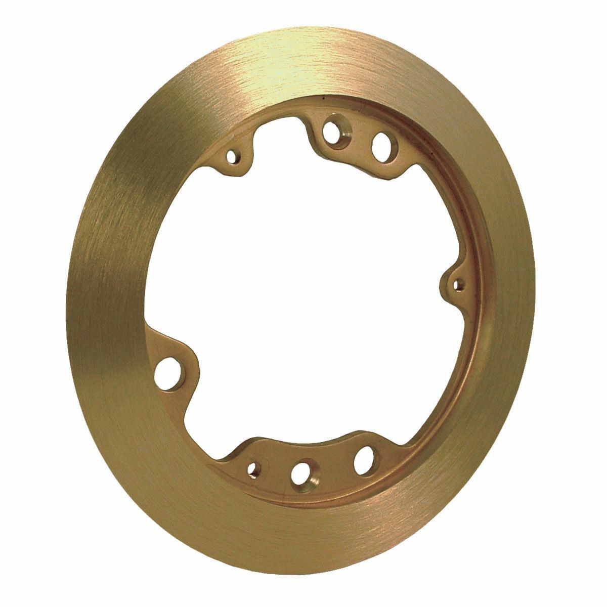 6235 1-Piece Replacement Round Carpet Flange, 6-1/4 in Dia, 6-1/4 in L, Brass
