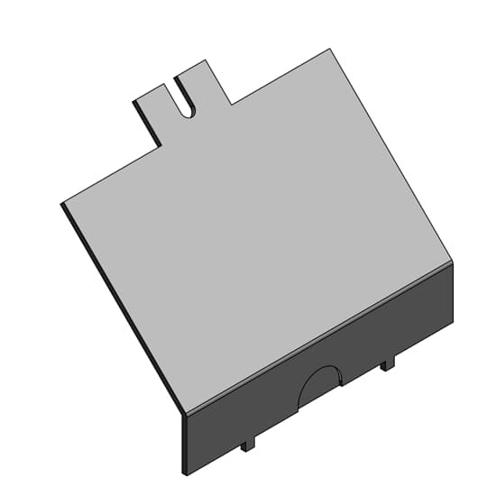 AFP-2B Steel City Blank Power Panel Cover, For Use With AFM-2 Series Access Floor Module, Steel
