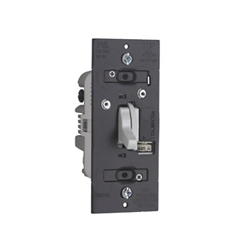 TDCL453PW TradeMaster 3-Way Preset Toggle Dimmer, 120 VAC, 1 Poles, 3-Way Operation, White