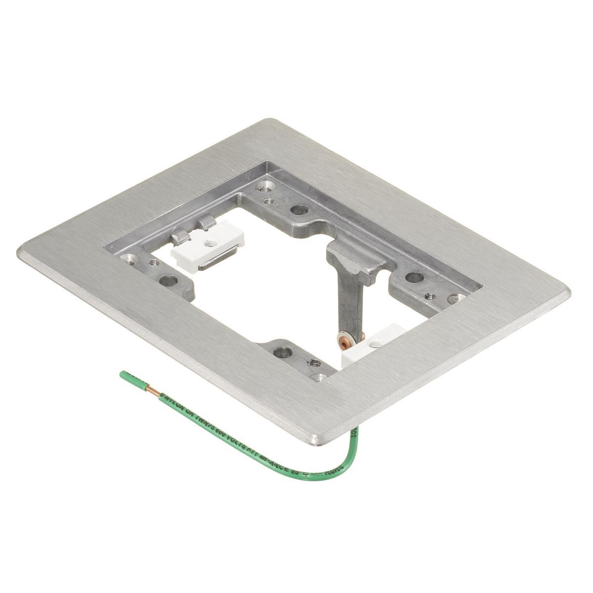 SA3083WB 1-Gang Floor Box Flange, 6 in L, Aluminum