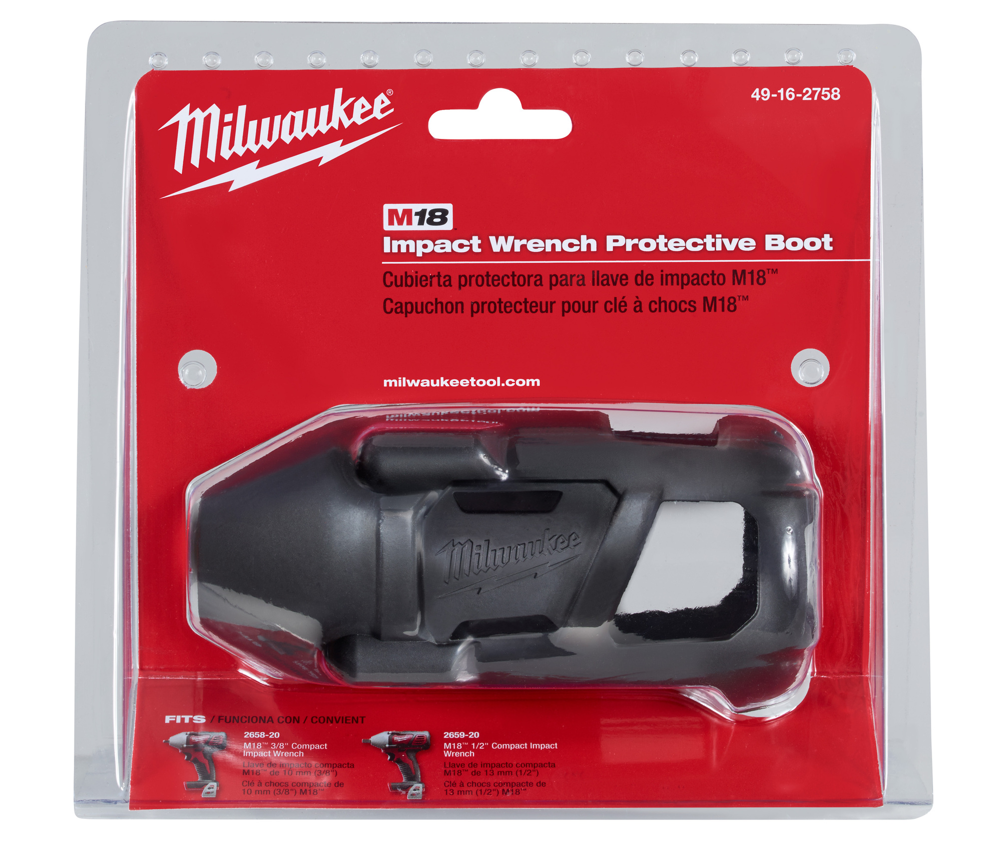 49-16-2758 M18 CPIW Tool Cover, For Use With M18 2658-20 and 2659-20 Compact Impact Wrench