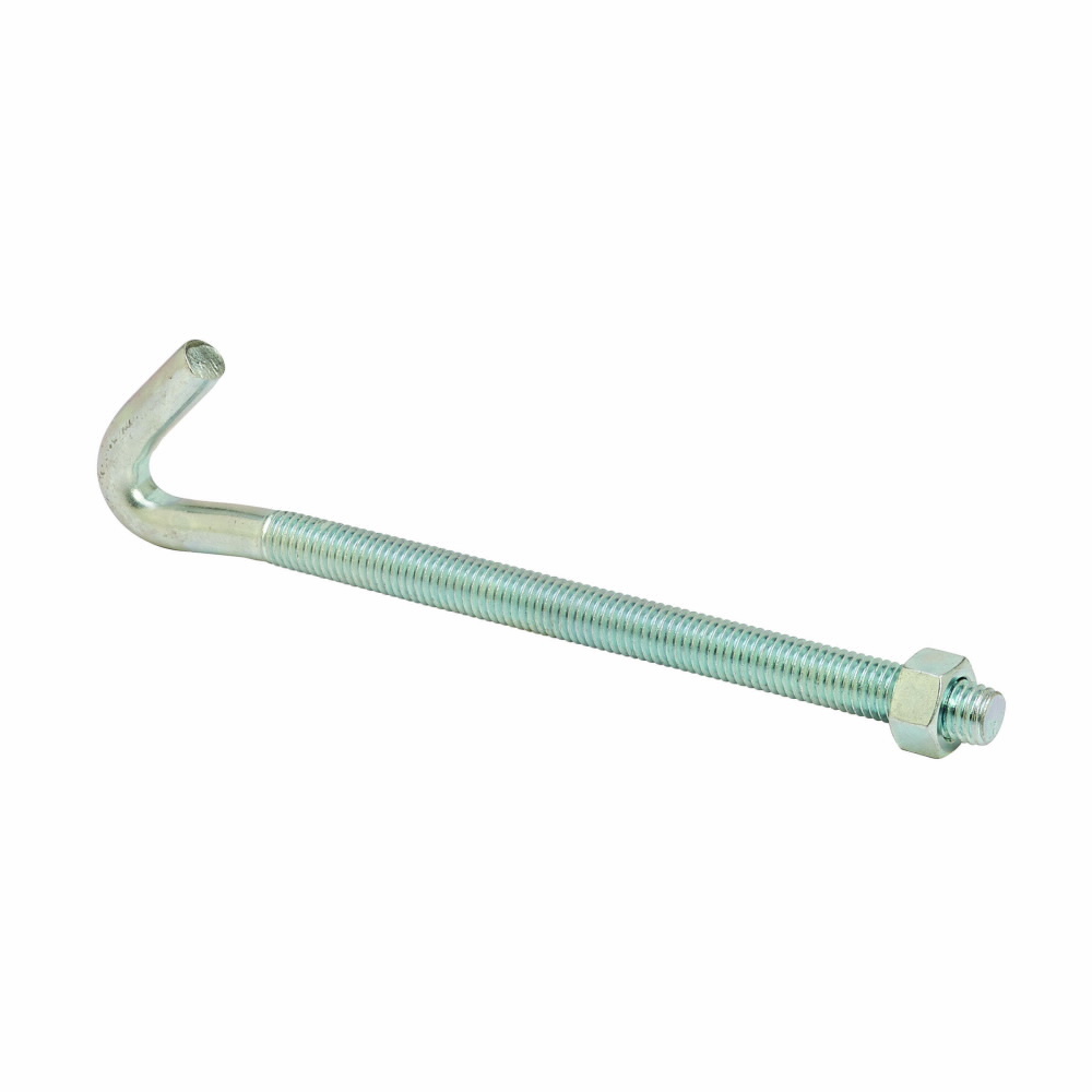 B700-J4ZN J-Hook, 8-1/2 in L, Low Carbon Steel, Electro-Plated Zinc