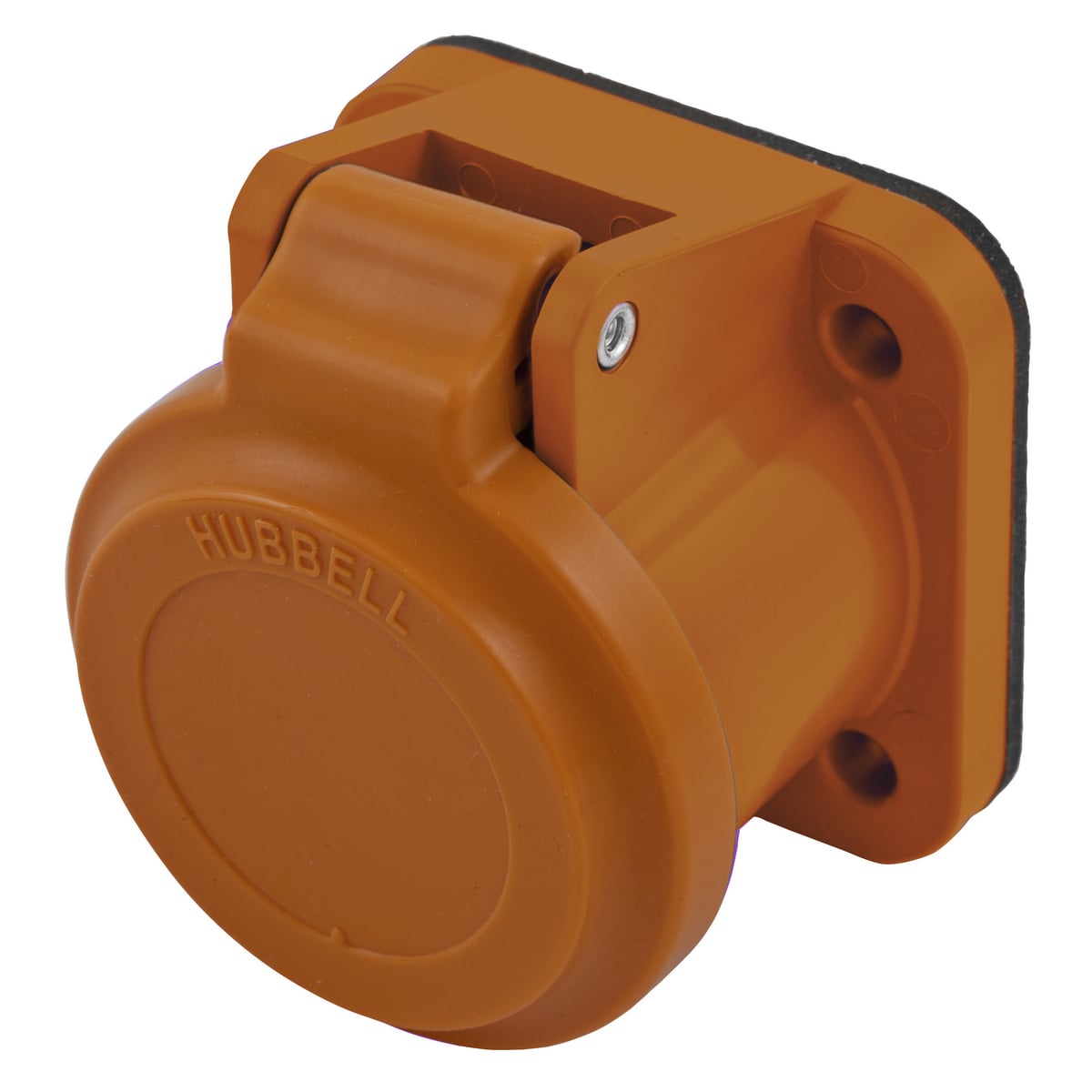 HBLNCAO 16 Series Weatherproof Surface Mount Protective Lift Cover, #1, For Use With 300/400 A, 600 V AC/250 V DC 1-Pole and Temporary Power Device, Nylon/PBT, Orange