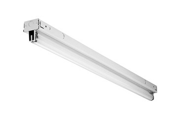 TZ232 MV TZ Series Contractor Select Low Profile Tandem Strip Light, (4) Lamps T8 Lamp, 120 to 277 VAC, High Gloss Baked White Enamel Housing