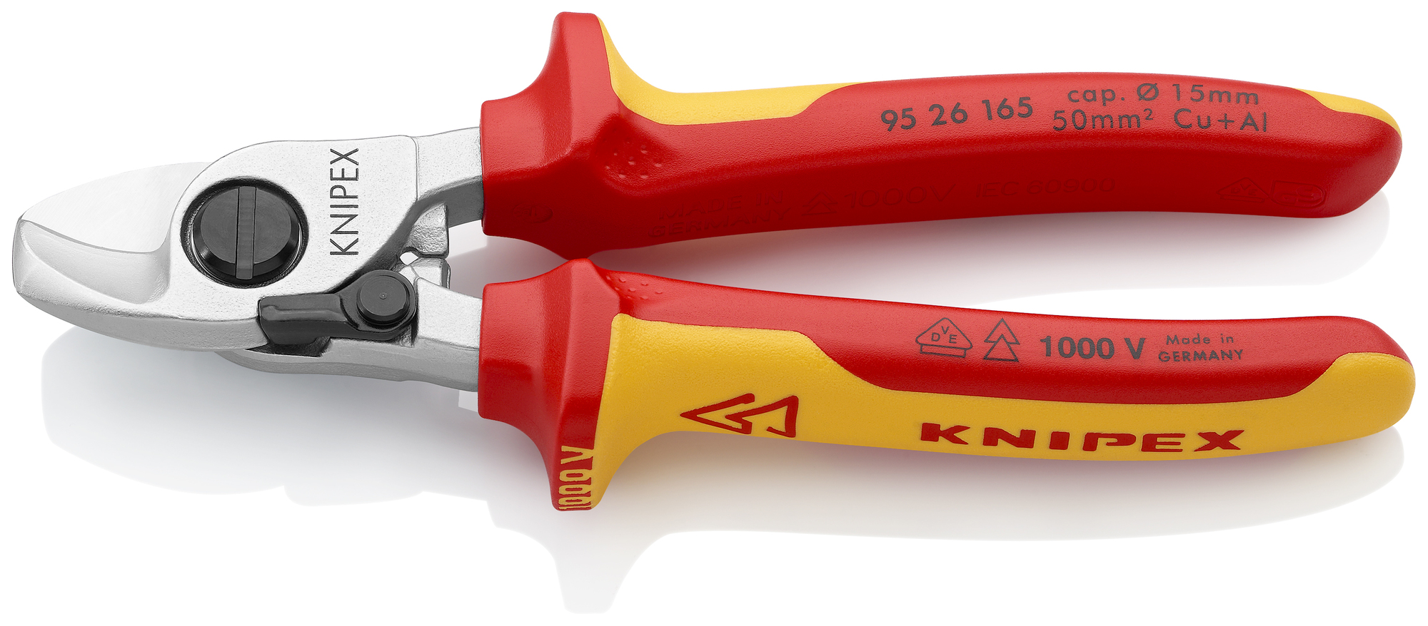 Cable Shears-1000V Insulated, 6 1/2 in., Multi-component, VDE