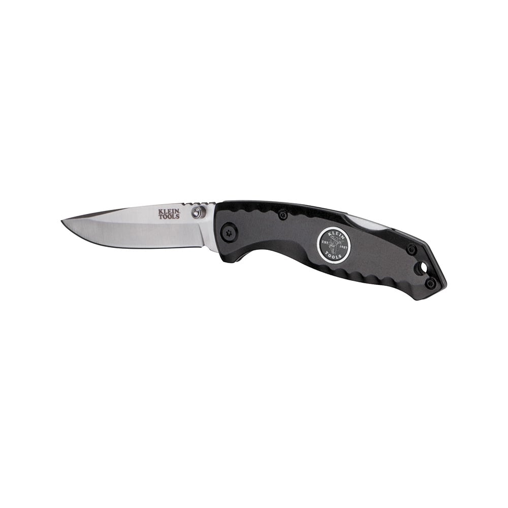 44142 1-Blade Compact Pocket Knife, 440A Stainless Steel Drop Point Blade, 2-7/8 in L Blade, Dual Thumb Stud/Lock Back Opening