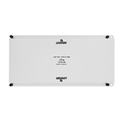 47612-FSB Full Width Universal Security Plate, 6.44 in H x 13.13 in W x 0.37 in D, Powder Coated