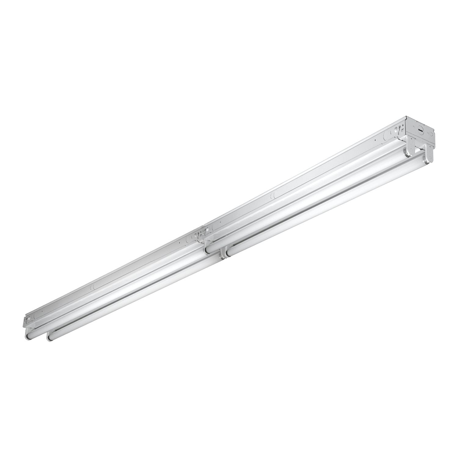 8TSSF-232-UNV-EB81-U Metalux SSF Universal Commercial Strip Light Fixture, (2) Lamp, 120/277 V AC, Baked White Enamel Housing