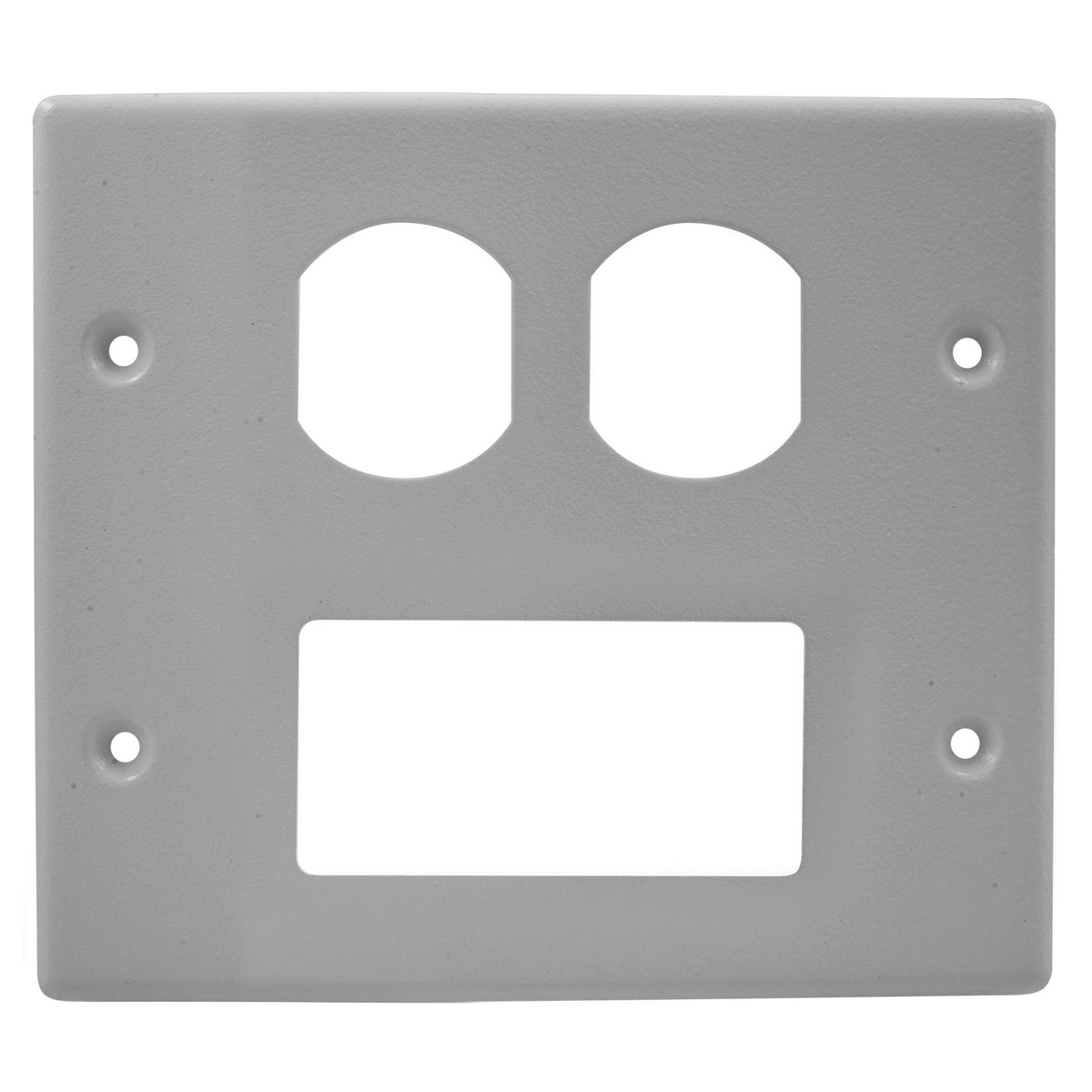 HBL4747BRGY HBL4750 2-Gang 1-Decorator Standard Wire Clip, For Use With HBL4750 Series Metal Raceway, Rolled Steel, Gray