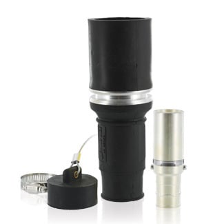 49F44-E Rhino-Hide 1-Pole Complete Female Connector, 1 kV AC, 796 A, 444 kcmil Wire, Crimp/Solder, NEMA 3R
