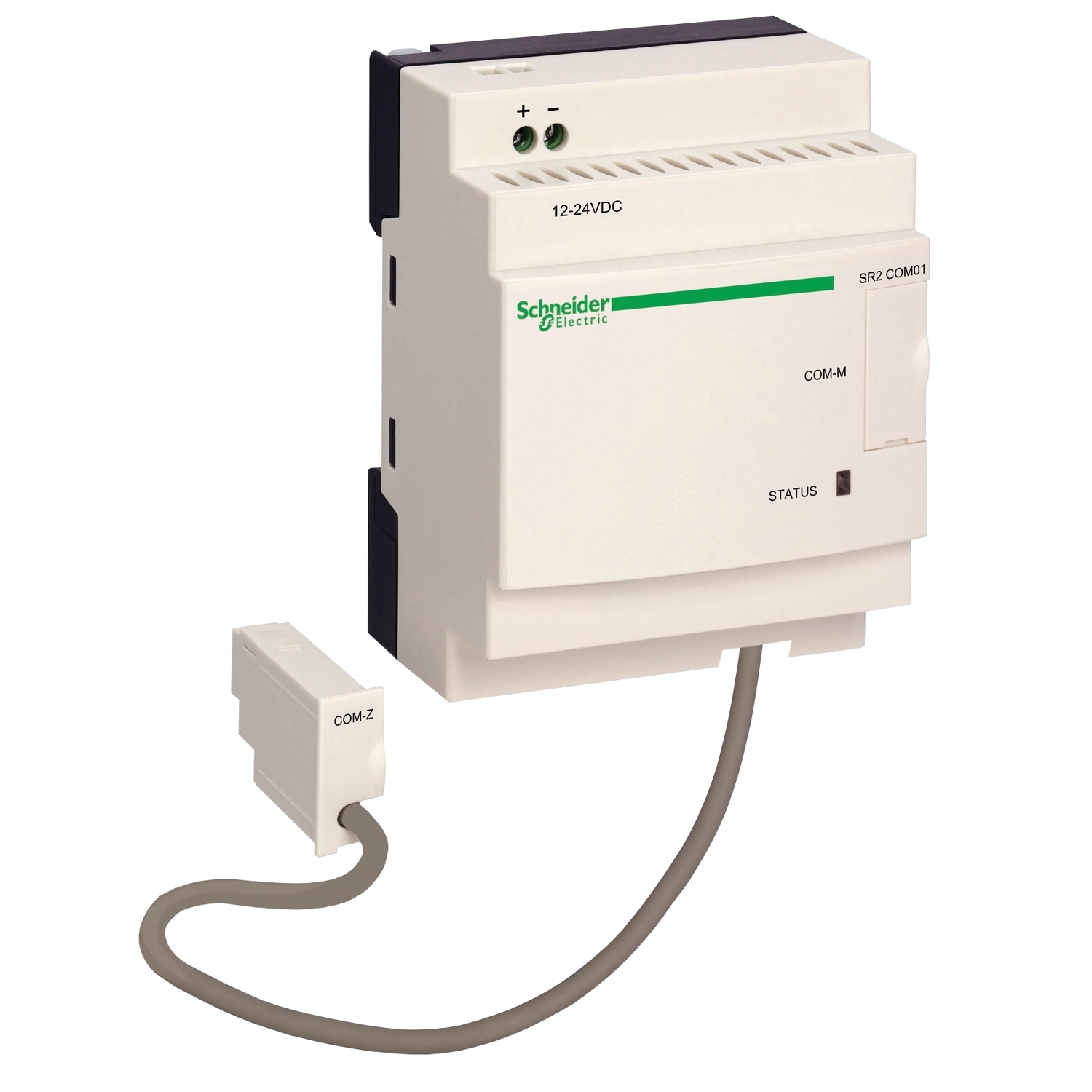 SR2COM01 Zelio Modem Logic Communication Interface With Reverse Polarity Protection, 12 to 24 V DC, 550 A