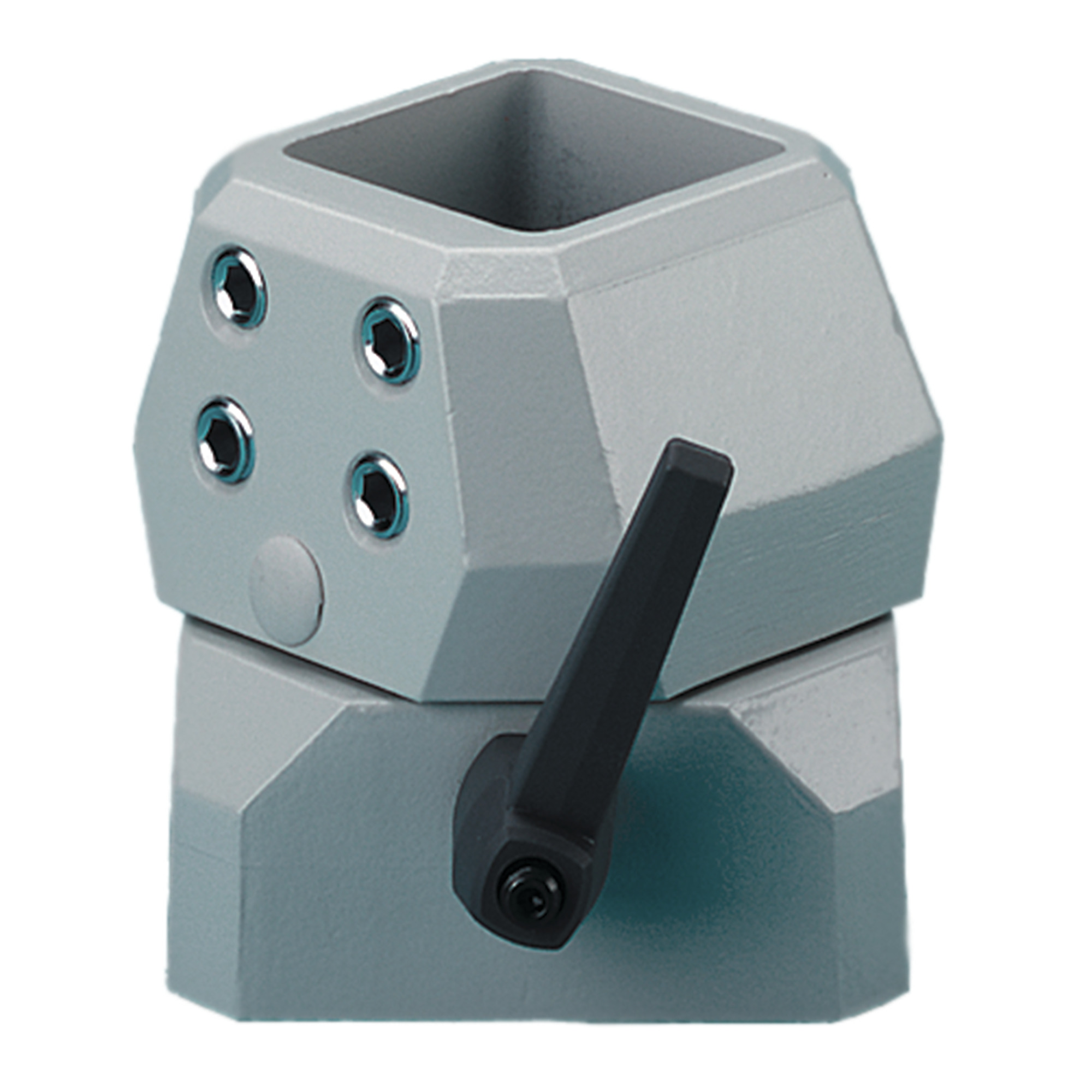 CCS8FCLG Compact CS4 Flange Coupling, 4.72 in L x 4.72 in W x 4.33 in H, For Use With COMPACT Series 4 System 80 Pendant Arms, Aluminum, Light Gray