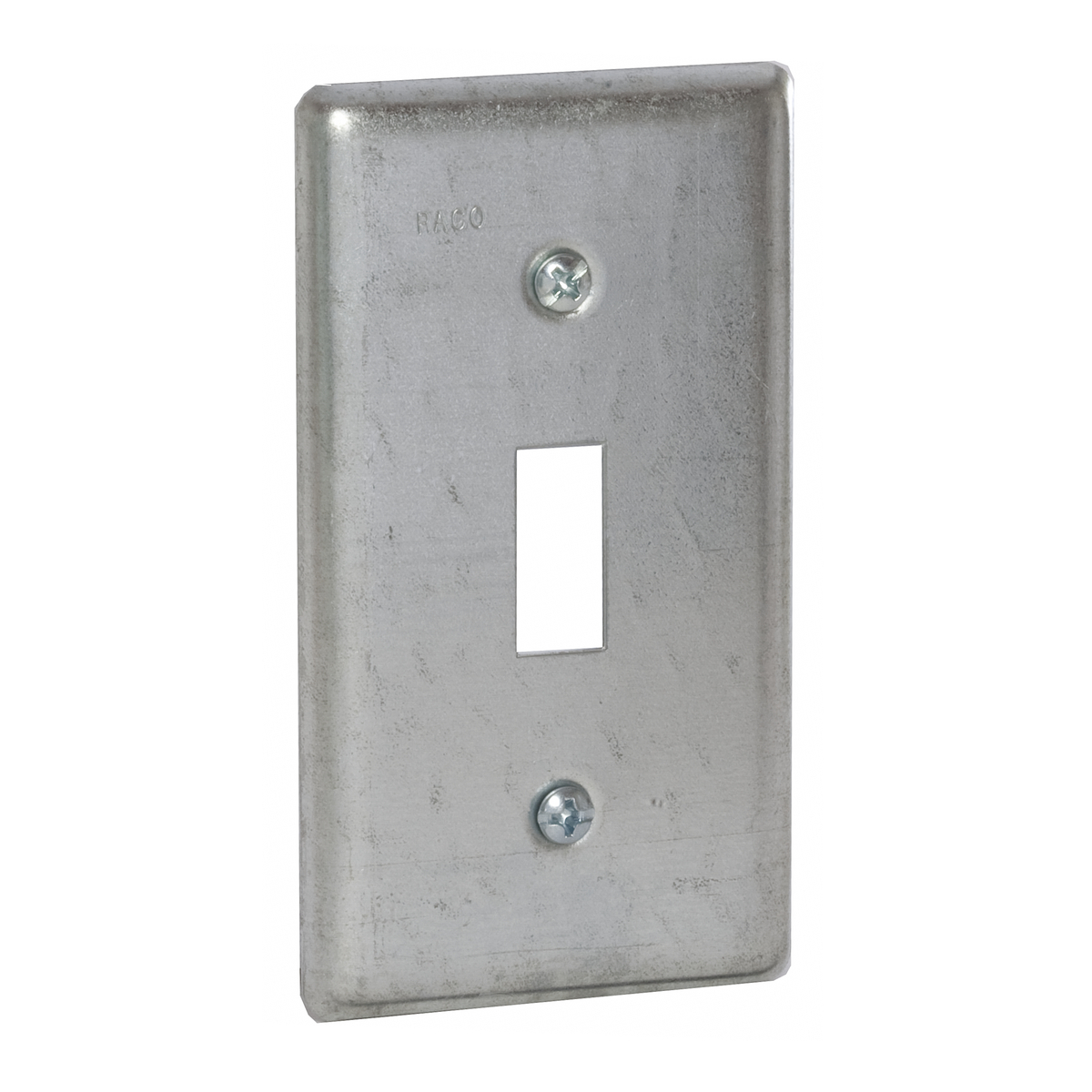 865 Flat Handy Box Cover, 4-3/16 in L x 2-5/16 in W x 0.49 in D, Toggle Switch Cover, Steel