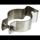 Conduit Hanger, 16 GA thickness, Stainless Steel material, 3-1/2 in. pipe size, 1/4-20 x 2 in. bolt size