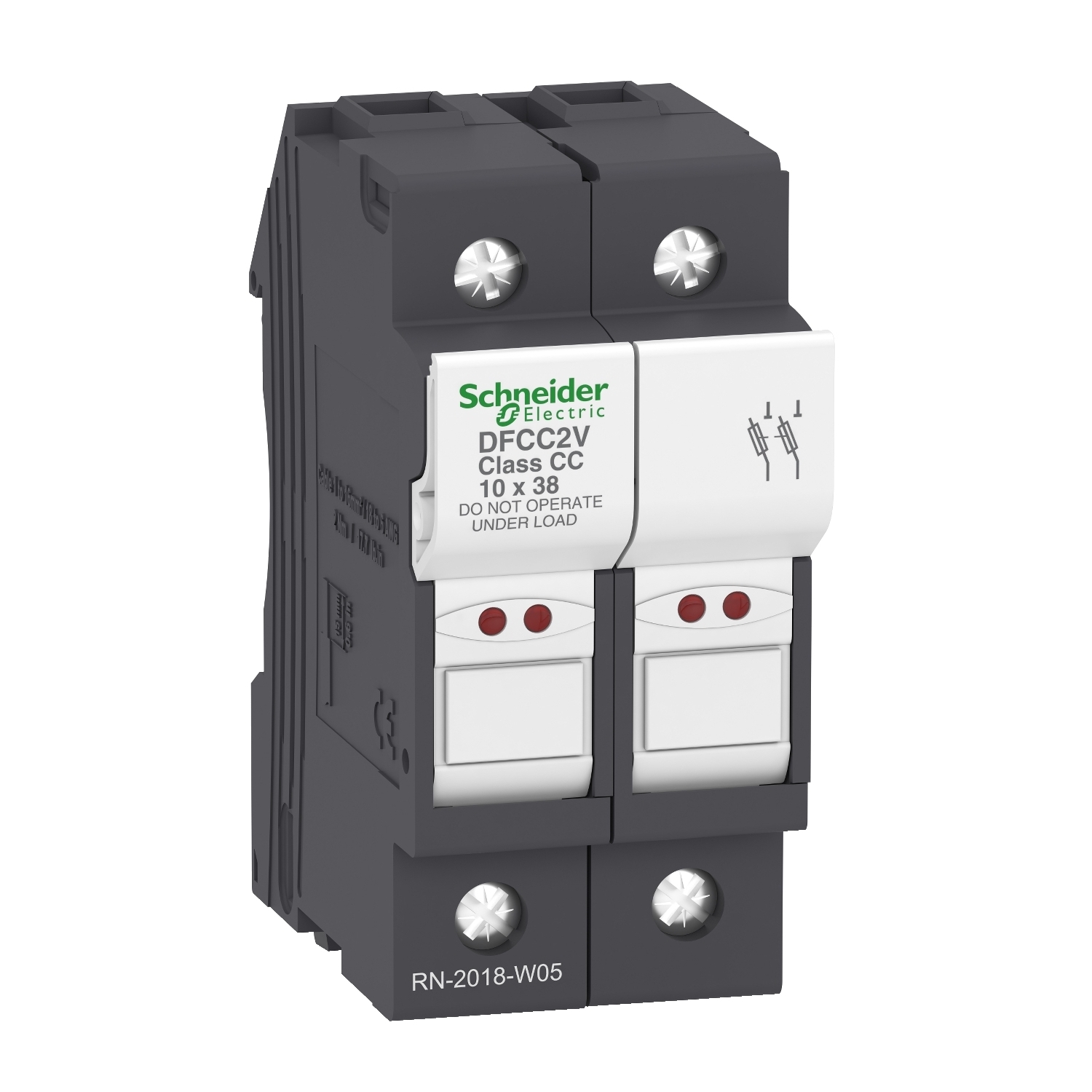 DFCC2V TeSys Fuse Holder With Derating, 600 V AC, 30 A, 2 Poles