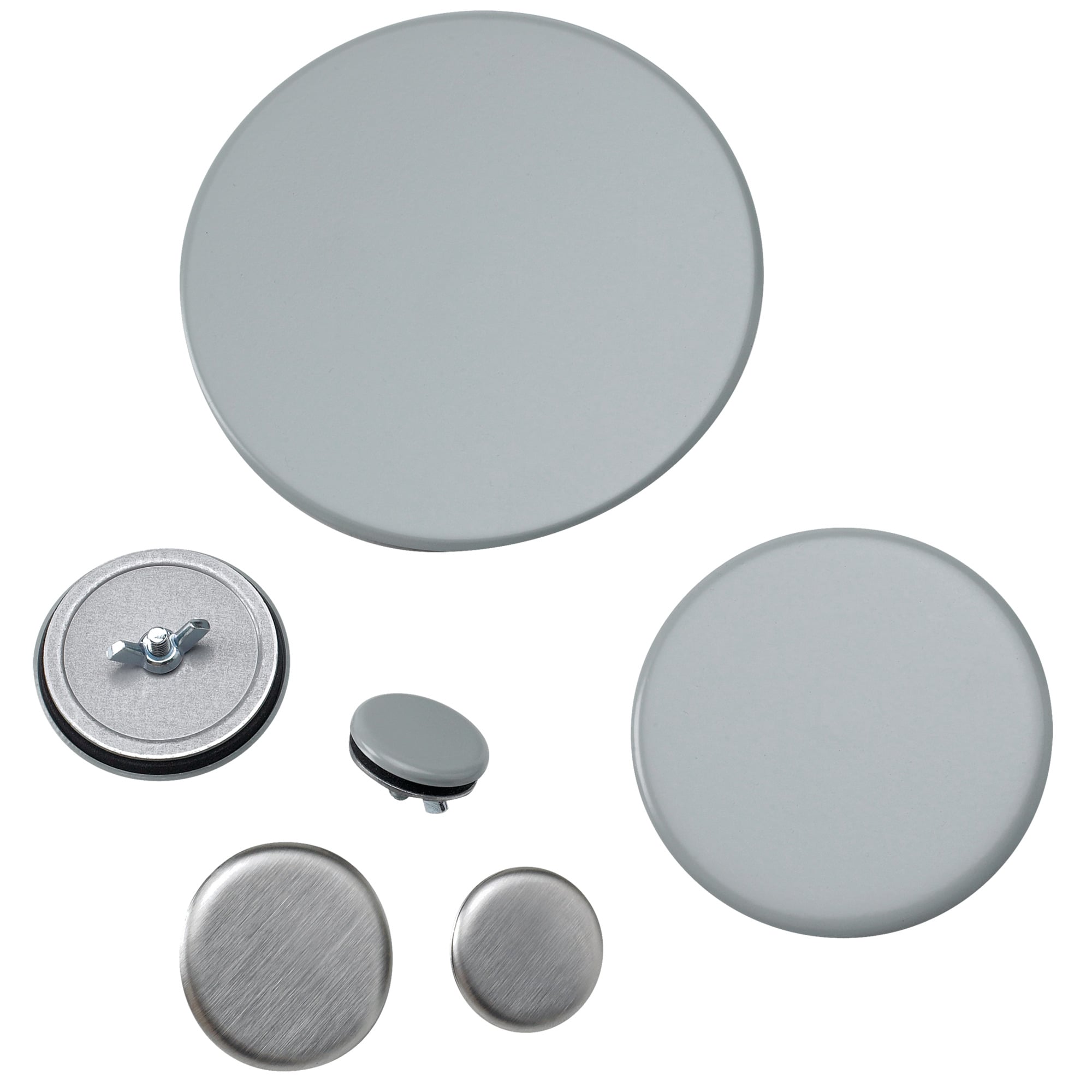 AS200LG Hol-Sealers Hol-Tite A80HS Hole Seal, 2 in Conduit, 2-1/2 in Dia Hole, For Use With Conduit Hole, Steel, Light Gray/Polyester Powder Painted