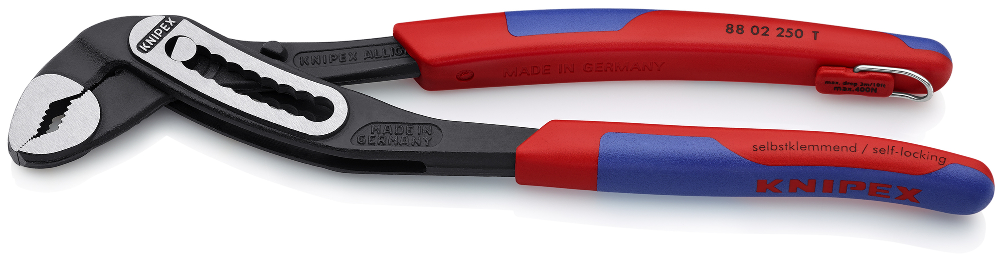 Alligator Water Pump Pliers-Tethered Attachment, 10 in., Slim Multi-Component