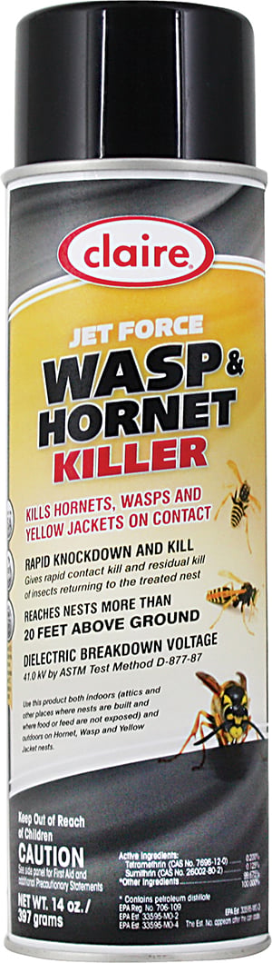 863 Aervoe Insecticide Hornet and Wasp Spray, 12 oz Aerosol Can, Liquid Form, Solvent Odor/Scent