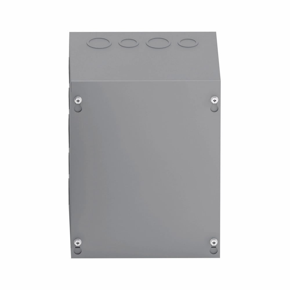 Type 1 junction boxes, 6" height, 4" length, 4" width, NEMA 1, Screw cover, SC enclosure, Surface mounted, Small single door, 3 side knockouts,2 top-bottom knockouts, Thru holes, Carbon steel