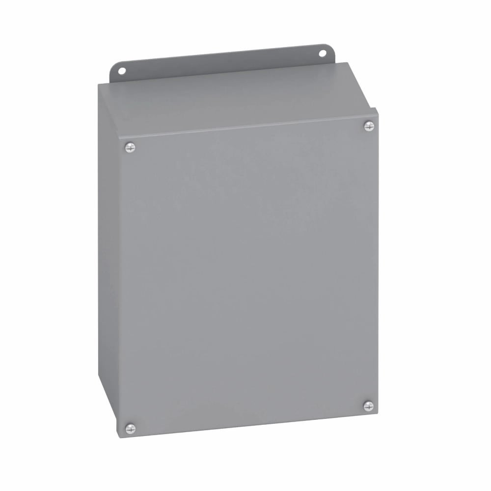 664-12SC JIC Enclosure, 6 in W x 4 in D x 6 in H, NEMA 12/IP65 NEMA Rating, Carbon Steel