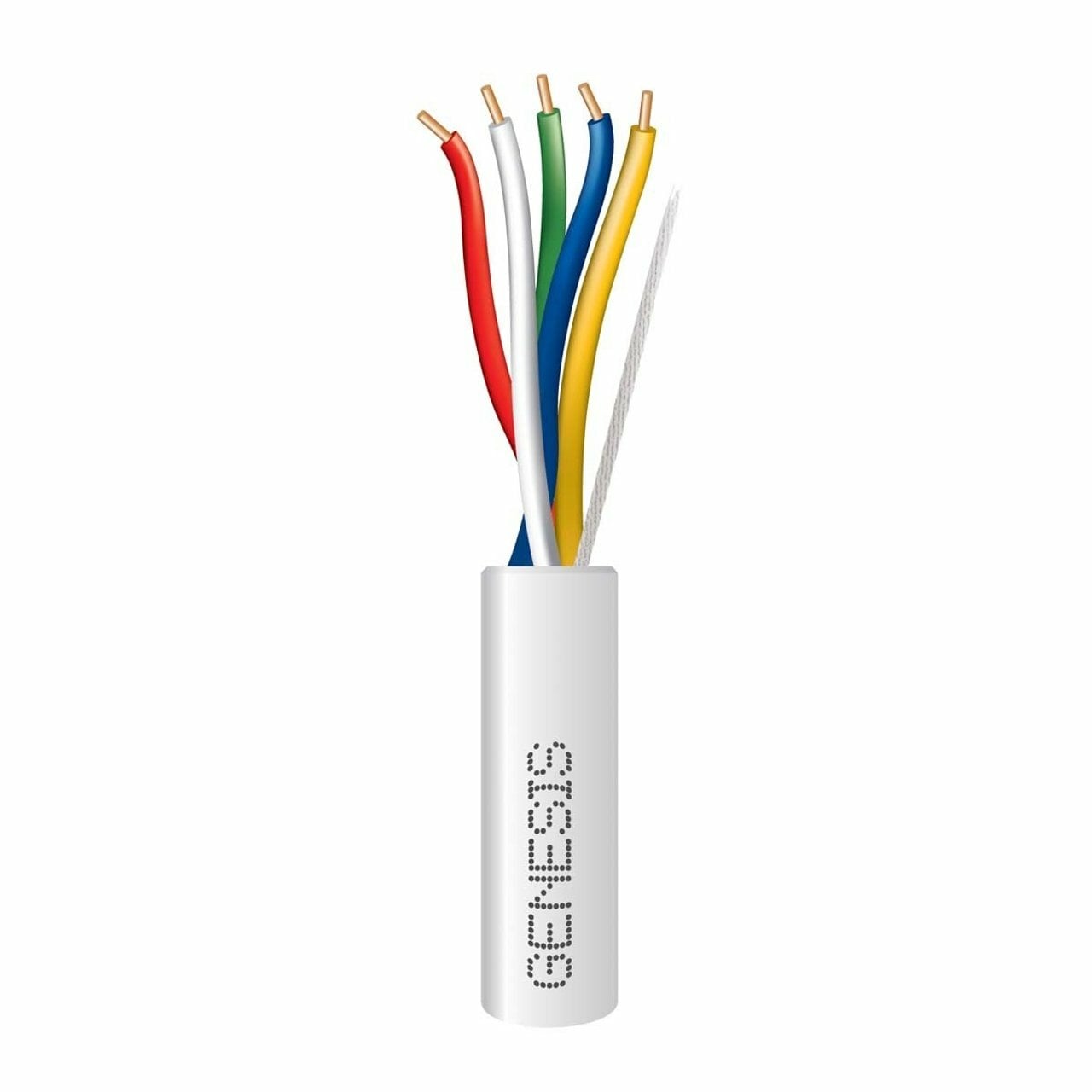 18/5 SOLID THERMOSTAT CABLE - 4 X 250 FT REEL - WHITE
