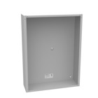 24x6x18 Screw Cover Type 1 UL Listed Steel No Knockouts ANSI 61 Gray Cover with Teardrop Slots Mounting Holes in Back