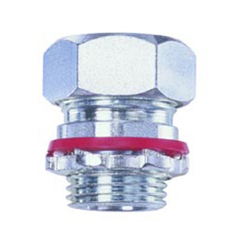 CG771-850 Bridgeport Straight Cord Grip Connector, 3/4 in Trade, 0.75 to 0.85 in Cable Openings, Steel, Electro-Plated Zinc