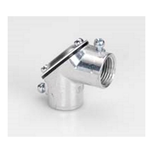84-DCA Bridgeport Setscrew Pull Elbow, 1-1/4 in Trade, 90 deg, Aluminum
