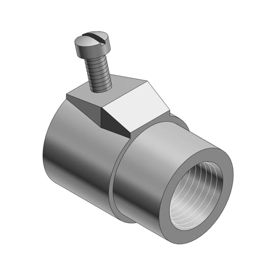 441 T&B Combination Coupling, 3/4 in, For Use With Armored Cable and Flexible Metal Conduits to Threaded Rigid Conduits, Malleable Iron