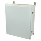 Control-Series Junction Box; 20 Inch Width x 10.130 Inch Depth x 24 Inch Height, Ultraguard; Fiberglass Reinforced Polyester, RAL 7035 Light Gray, Foot Mount, Snap Latch Hinged Cover
