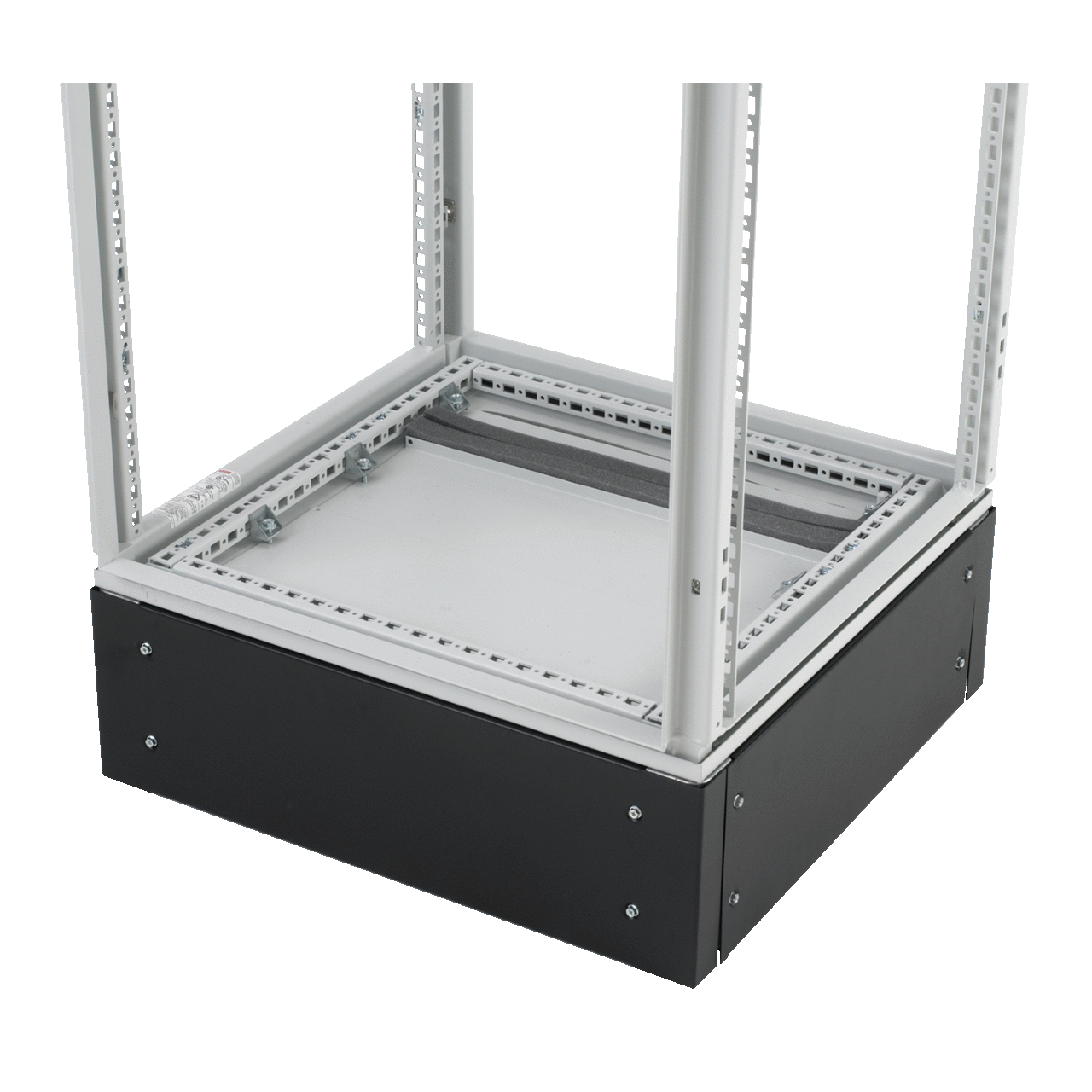 PPB268 ProLine P20 Plinth Base, 200 mm H x 599 mm W x 759 mm D, For Use With ProLine 600 x 800 mm Modular Enclosure Frames, Steel, Black