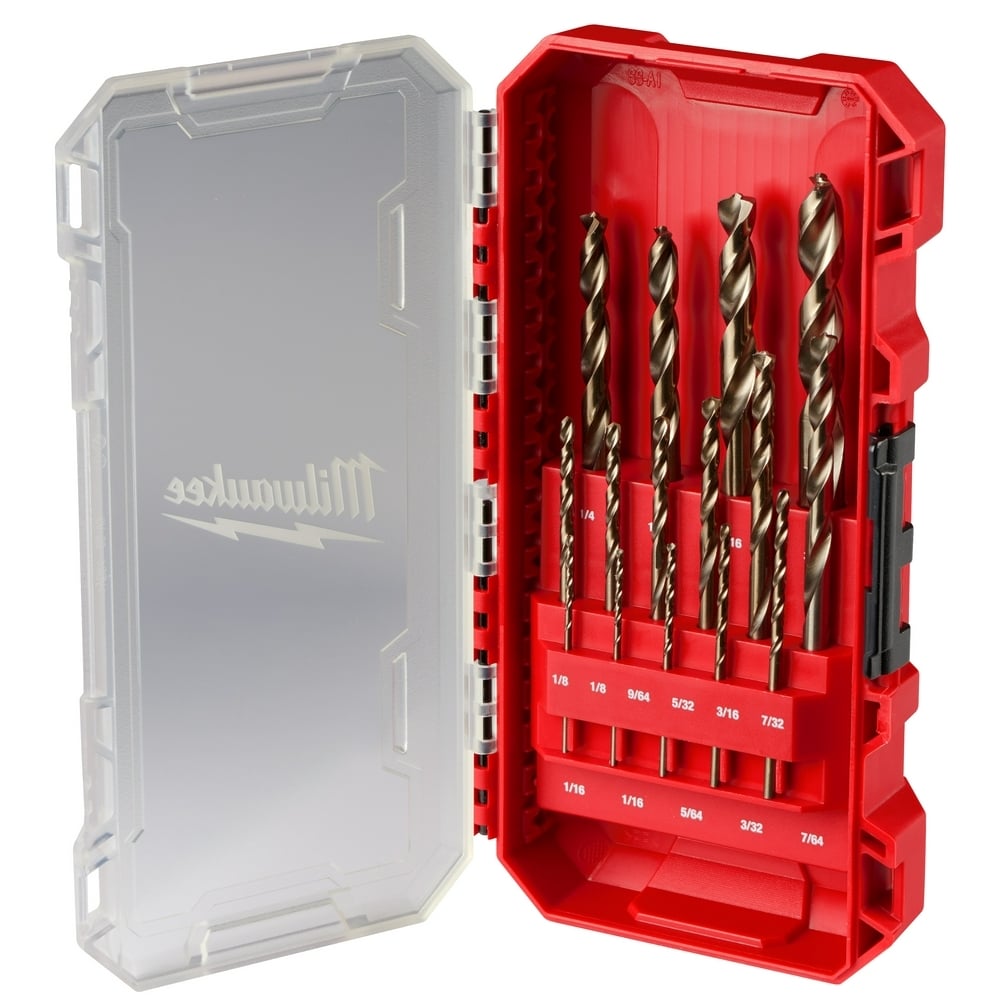 48-89-2370 Drill Bit, 1/16 in Min Drill Bit, 3/16 in Max Drill Bit, 35, 15 deg Drill Point Angle, 15 Pieces, For Use With Drill Driver, Cobalt